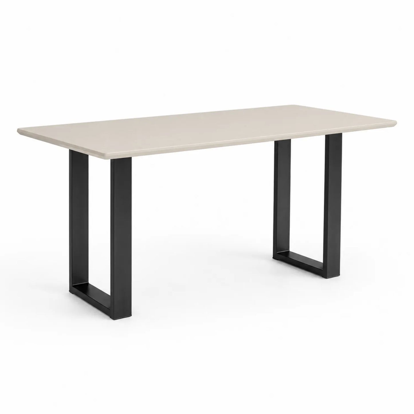 Stół prostokątny 160 x 90 cm z blatem z płyty MDF beżowy