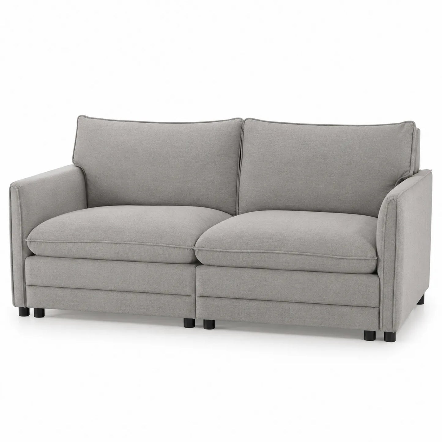 Sofa Dwuosobowa Tkanina Szara