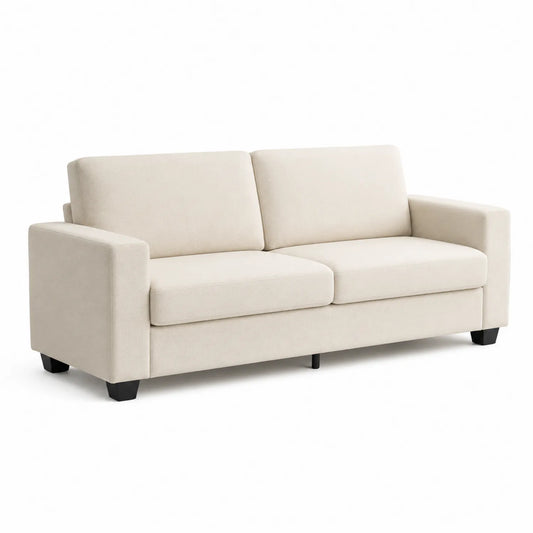 Sofa 3-osobowa z tkaniny bawełnianej 200 cm