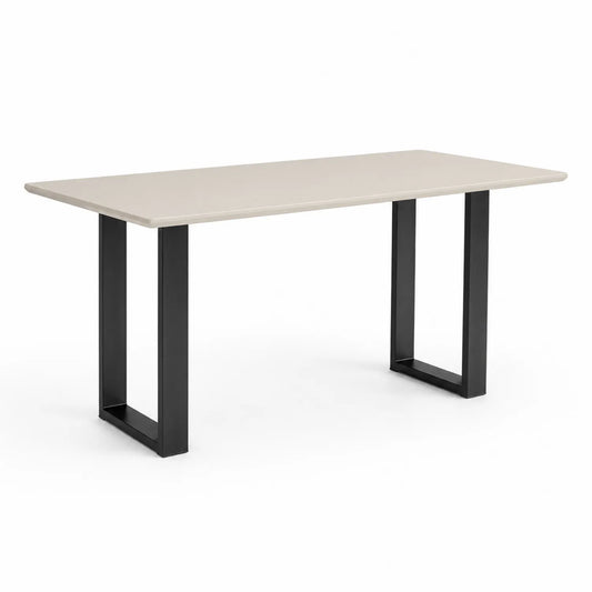 Stół prostokątny 160 x 90 cm z blatem z płyty MDF beżowy